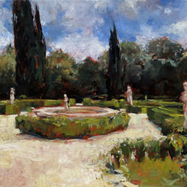 Paweł Kotowicz W ogrodach Palazzo Massaini